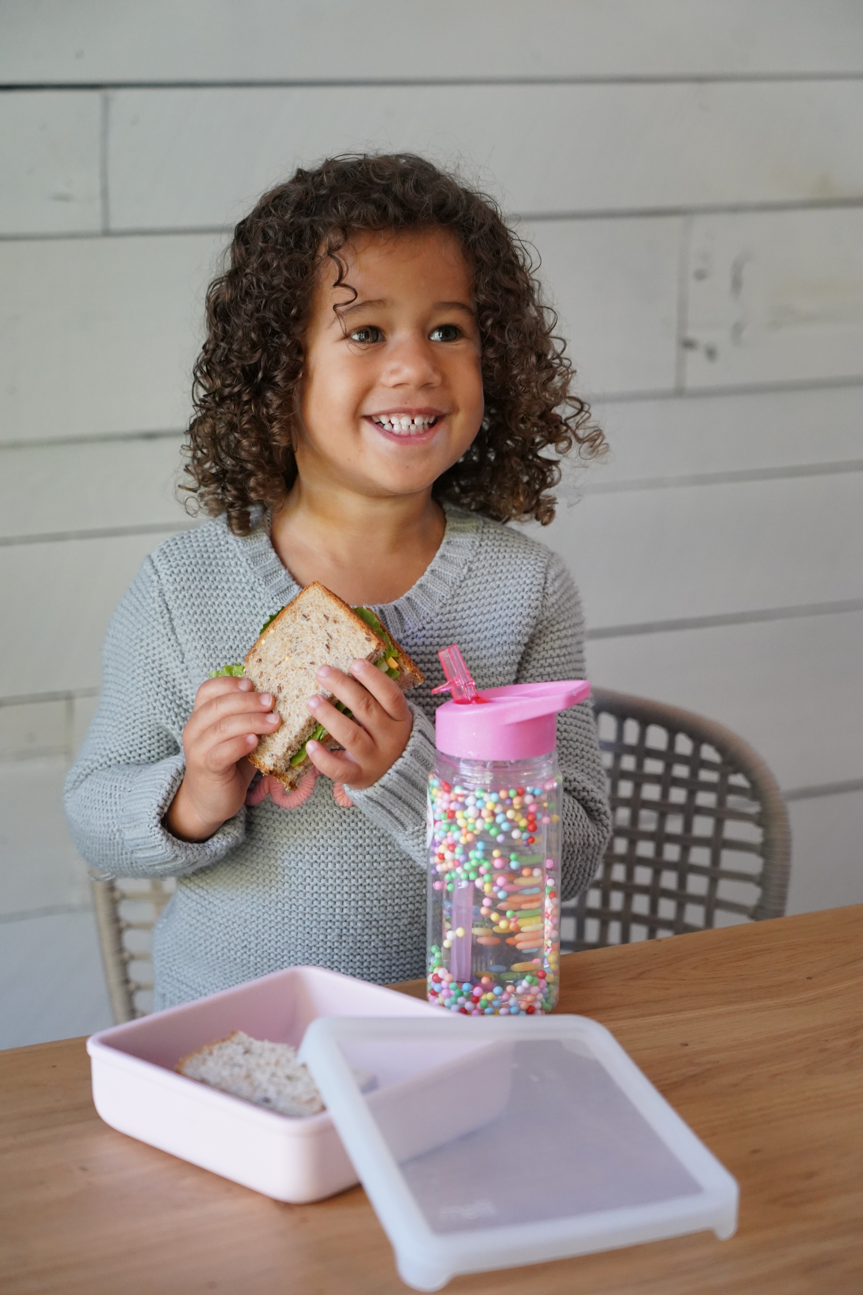 Sticla de apa 300 ml cu pereti dubli, melii, cu bile din spuma culori baieti copii cu varsta peste 1 an [2]