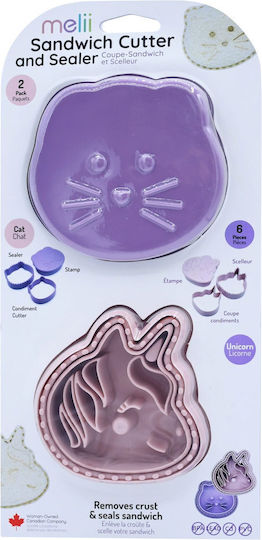 Rechizite Școlare - 3 in 1 forme animale pentru sandwich, melii, unicorn si pisica