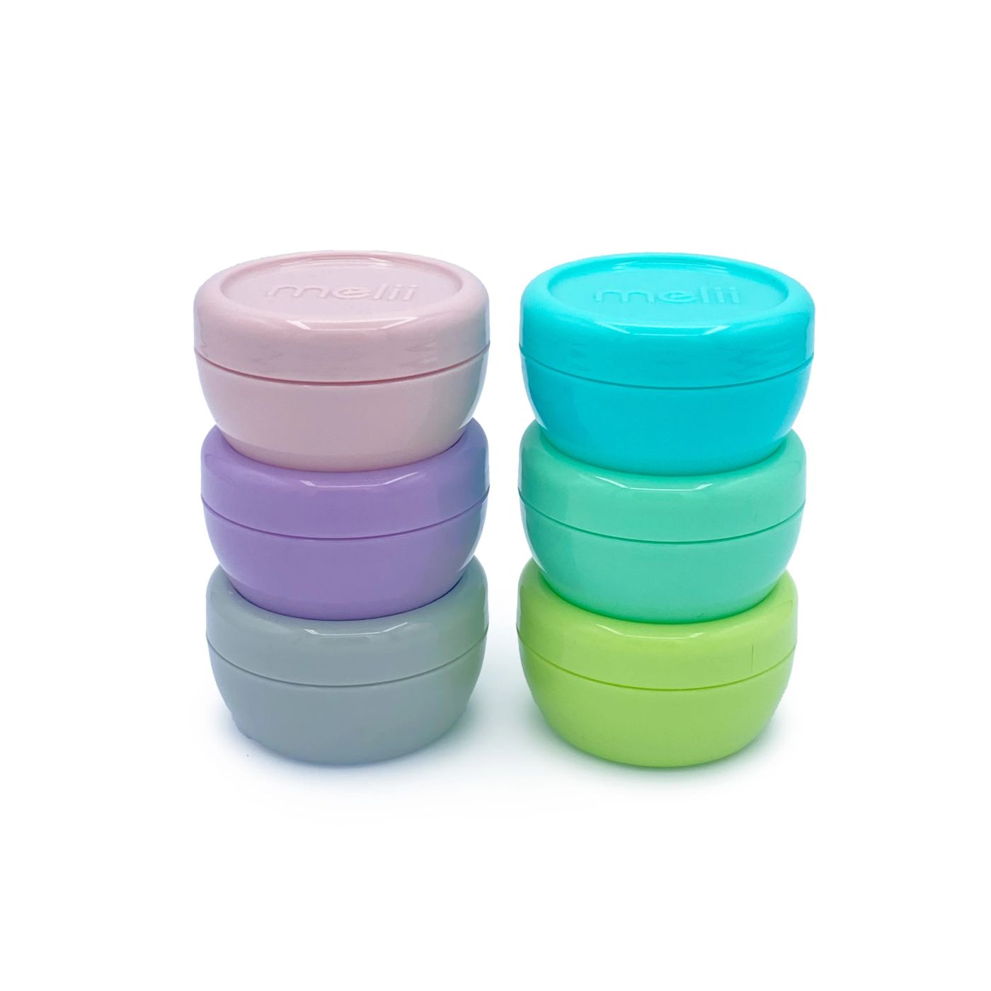 SET 6 BUC CUTII PENTRU CONDIMENTE, MELII, MULTICOLOR