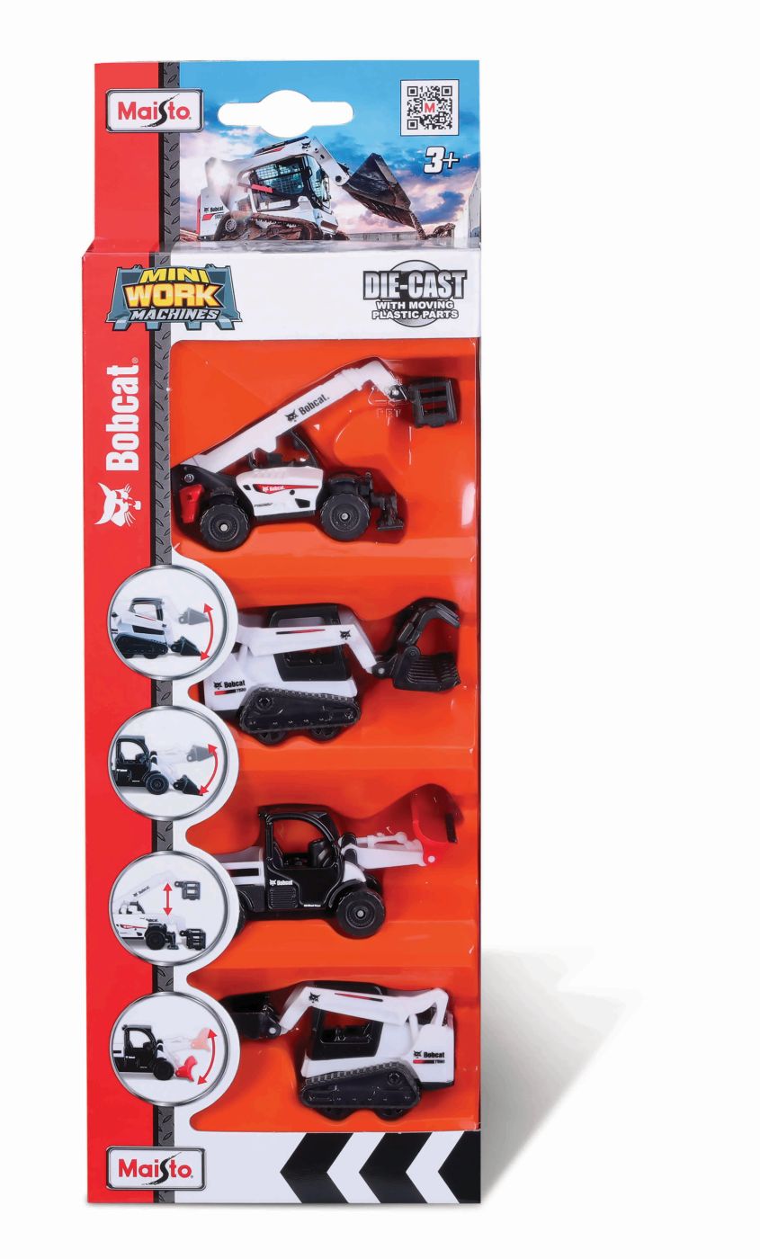 Jucării și jocuri - MAISTO SET 4 UTILAJE BOBCAT