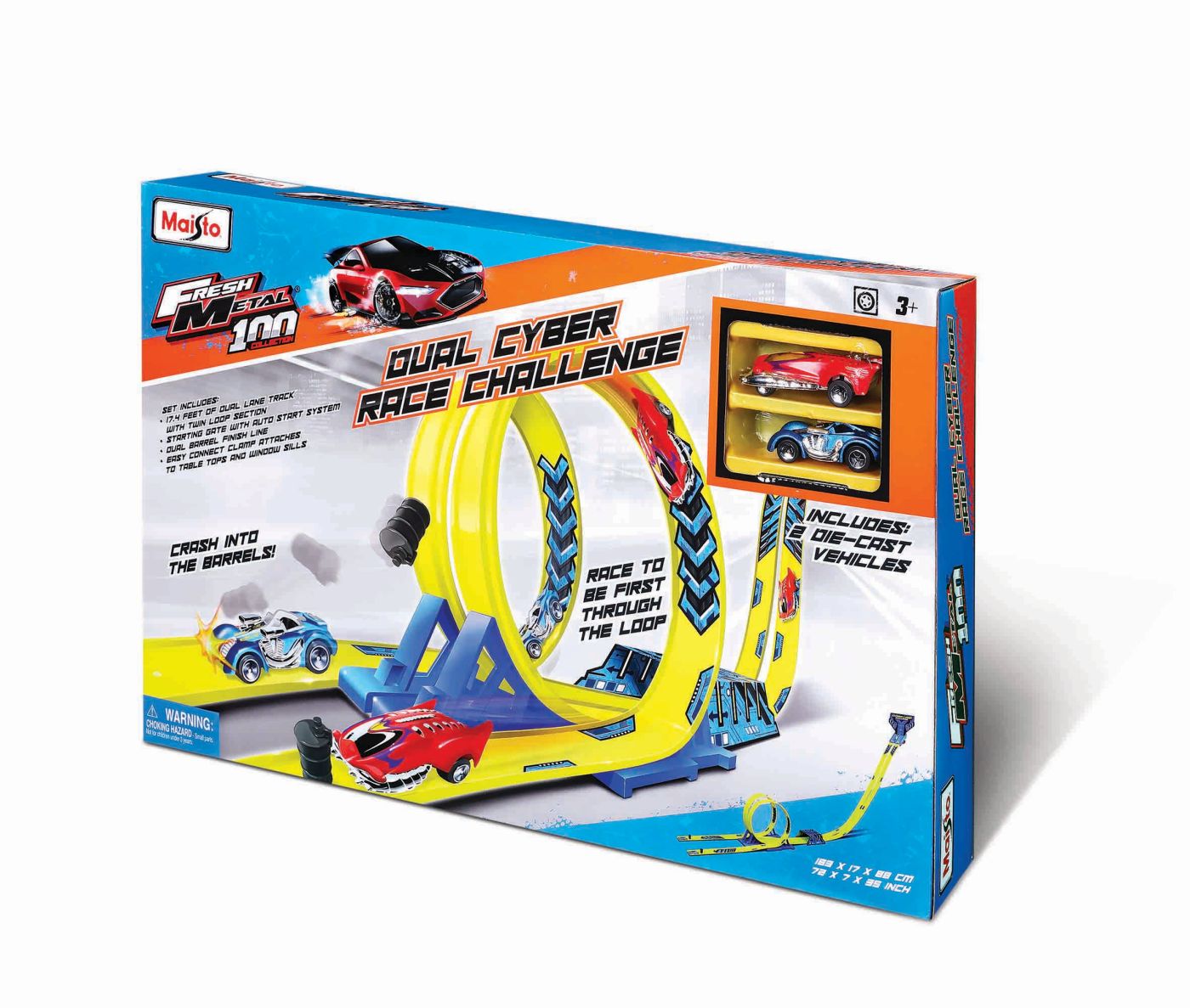 Jucării și jocuri - MAISTO POWER CIRCUIT RACEWAY CIRCUIT PROVOCAREA BUCLA DUBLA