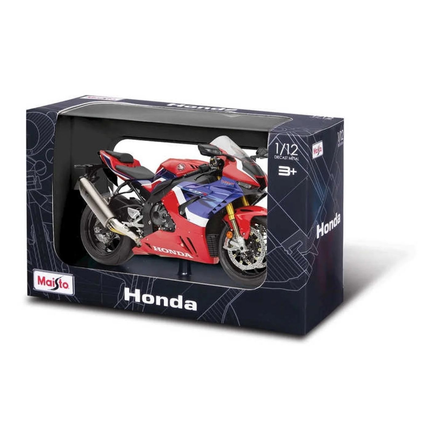 Jucării și jocuri - MAISTO MOTOCICLETA METALICA CU STAND HONDA CBR 1000RR R FIREBLADE SP SCARA 1 LA 12