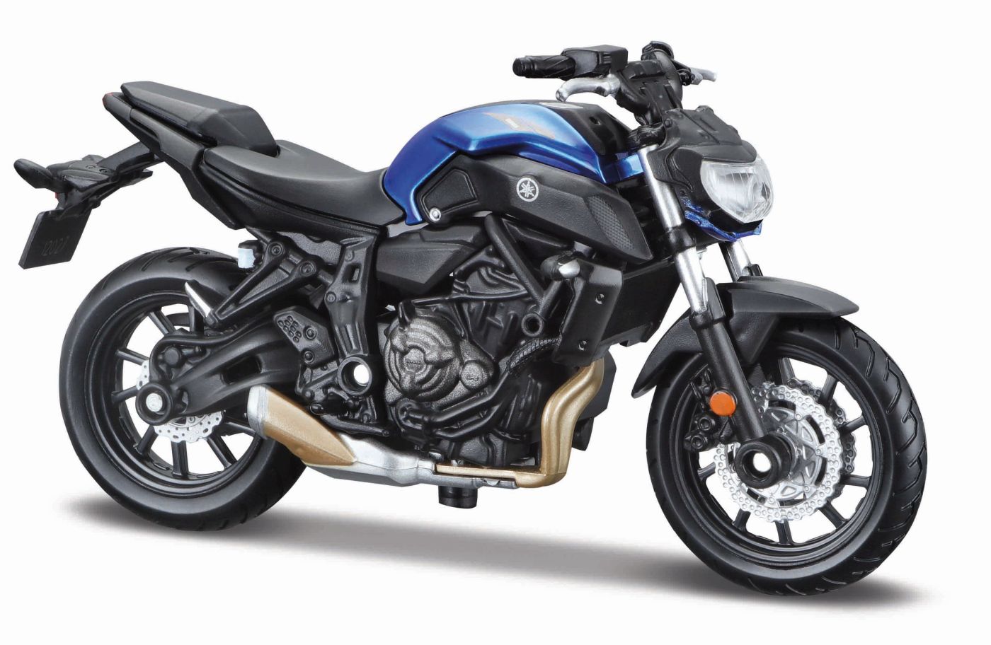 MAISTO MOTOCICLETA METALICA CU STAND EDITIE SPECIALA YAMAHA MT 07 SCARA 1 LA 18
