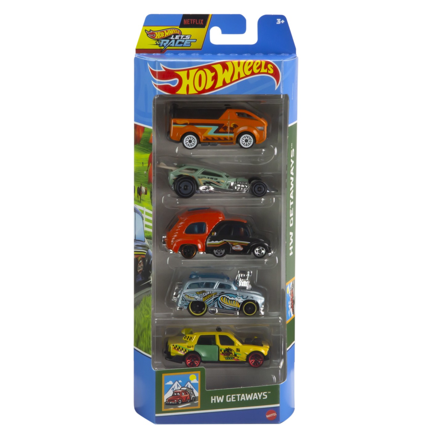 Jucării și jocuri - SET 5 MASINI HOT WHEELS HW GETAWAYS