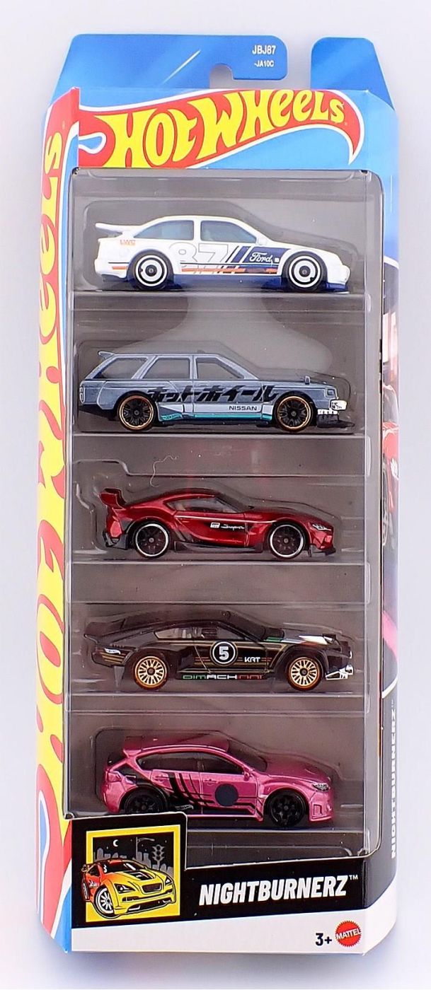 Jucării și jocuri - SET 5 MASINI HOT WHEELS NIGHTBURNERZ