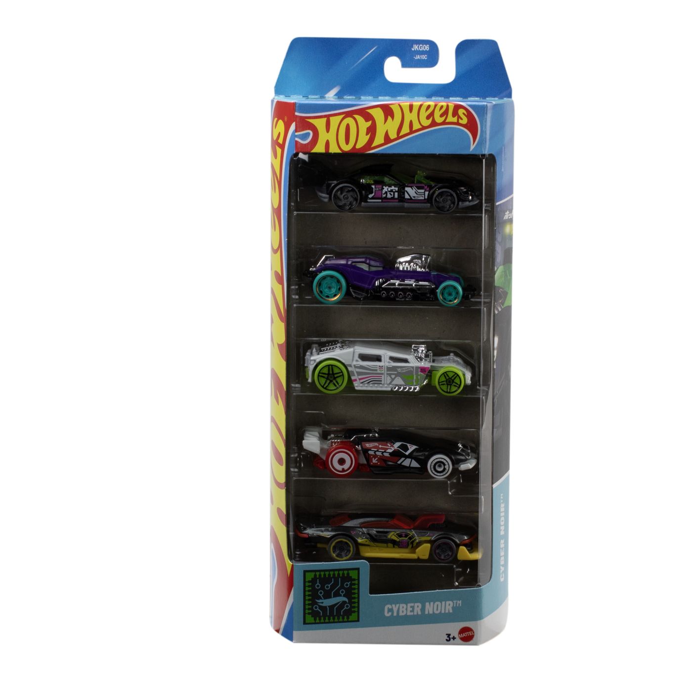 Jucării și jocuri - SET 5 MASINI HOT WHEELS CYBER NOIR