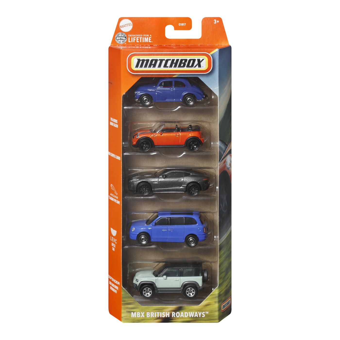 Jucării și jocuri - MATCHBOX SET 5 MASINUTE METALICE MBX BRITISH ROADWAYS SCARA 1:64