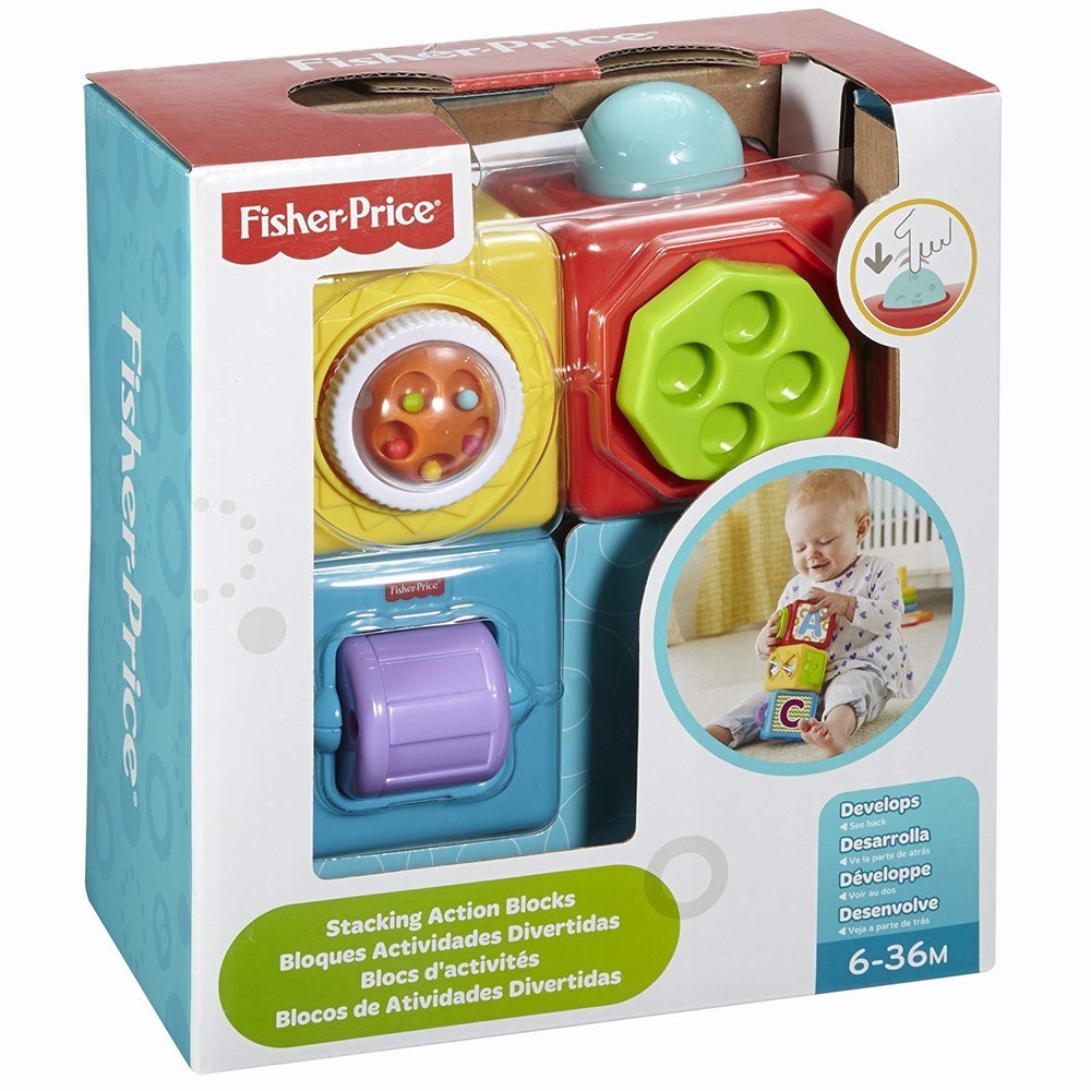 Jucării și jocuri - FISHER PRICE CUBURI CU ACTIVITATI