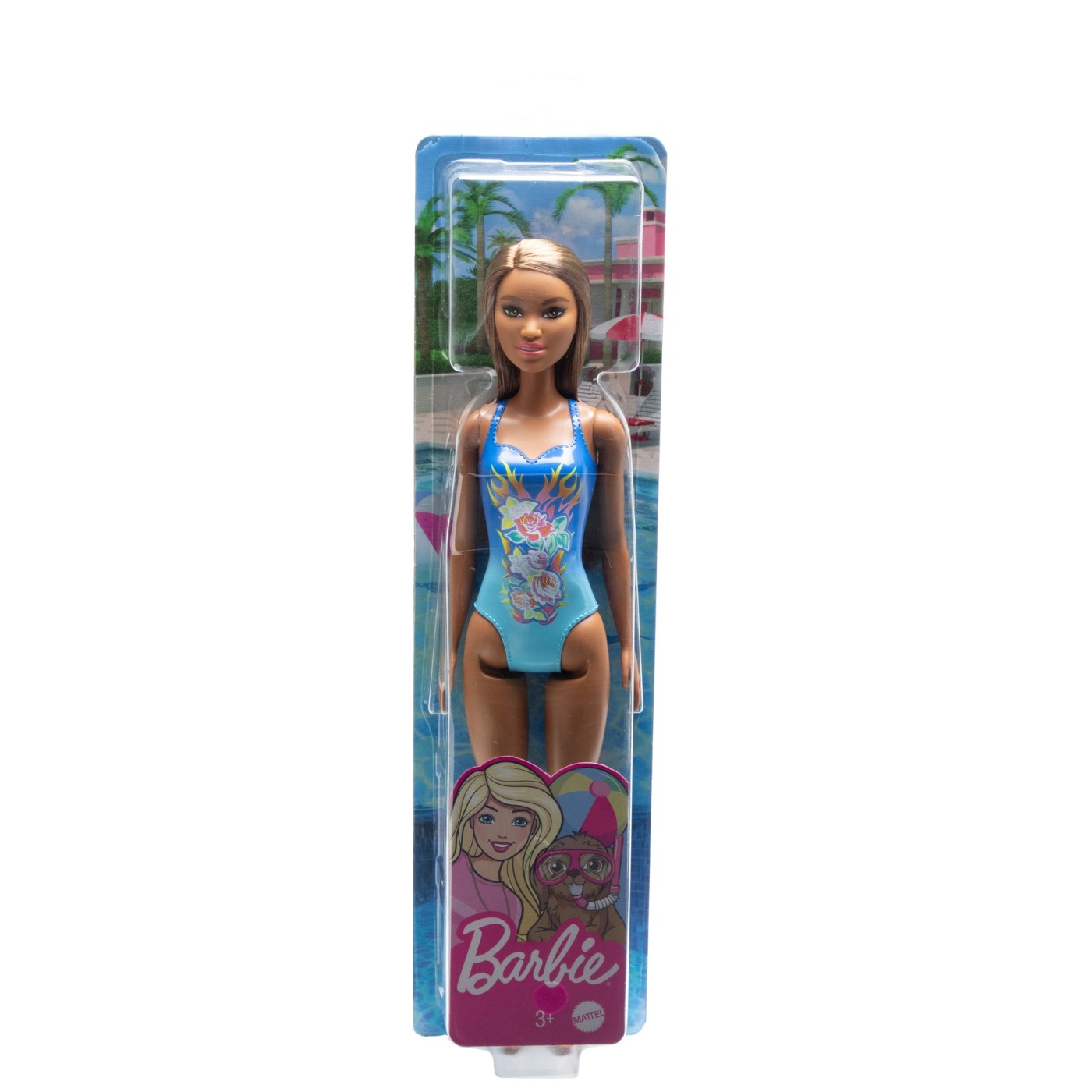 Jucării și jocuri - PAPUSA BARBIE SATENA CU COSTUM DE BAIE ALBASTRU