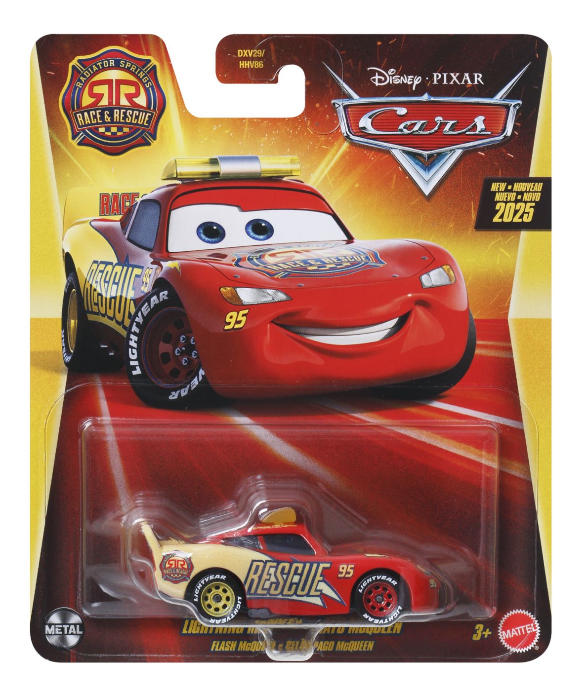 Jucării și jocuri - MASINUTA METALICA CARS3 RADIATOR SPRINGS RACE AND RESCUE PERSONAJUL FULGER MCQUEEN