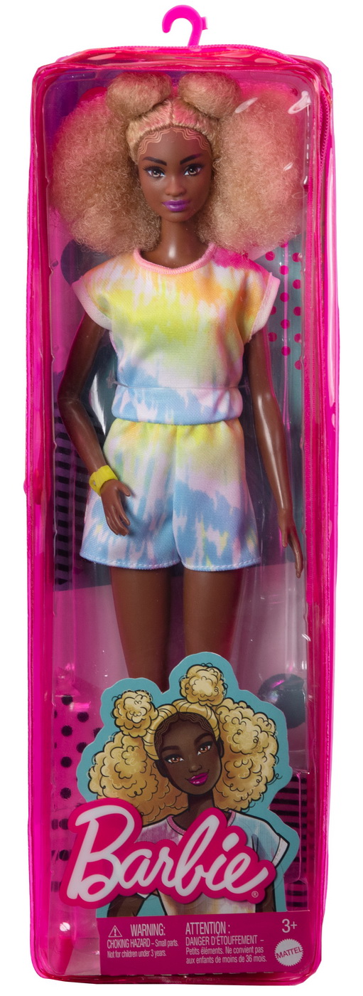 Jucării și jocuri - PAPUSA BARBIE FASHIONISTA CU PAR AFRO BLOND