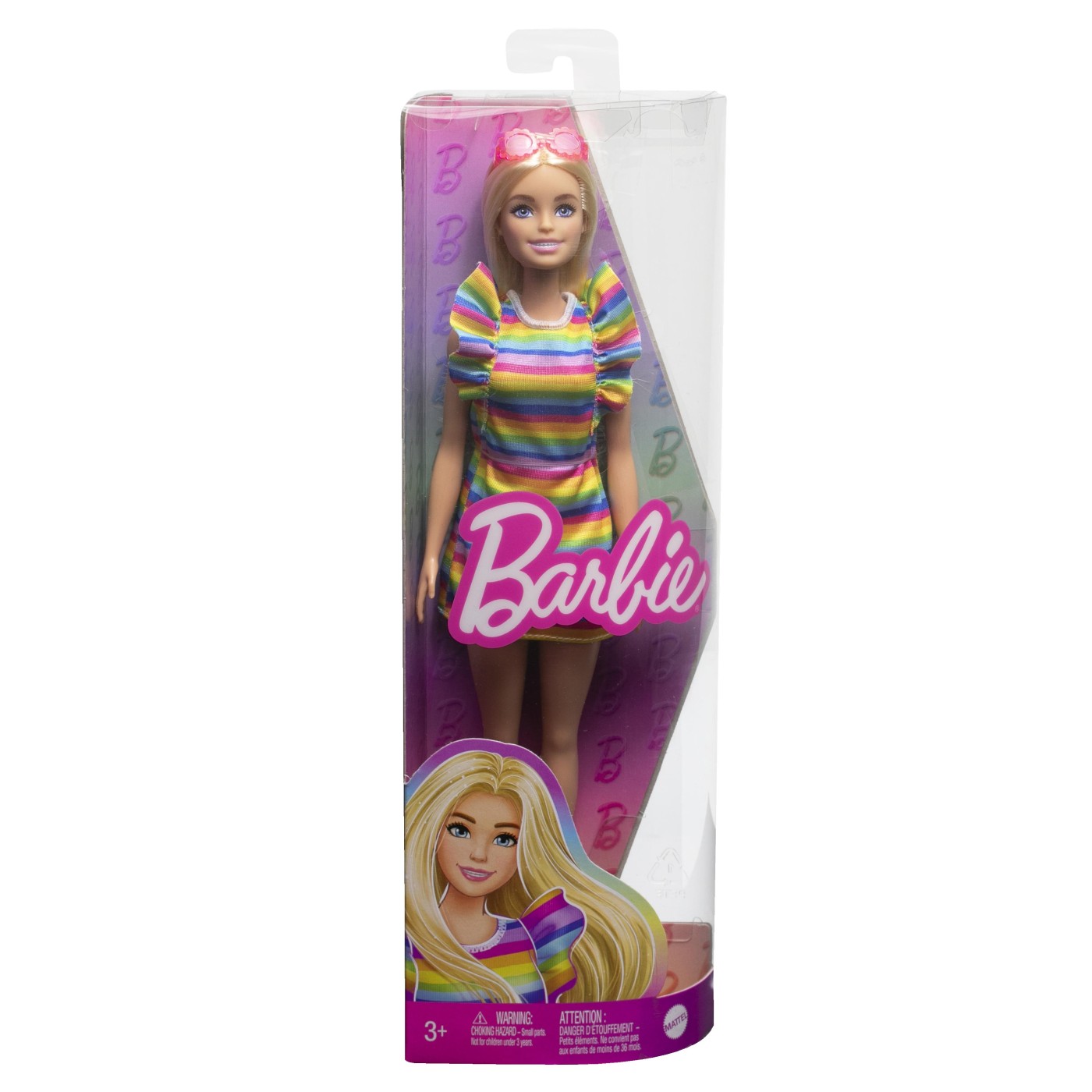 Jucării și jocuri - PAPUSA BARBIE FASHIONISTA BLONDA CU APARAT DENTAR