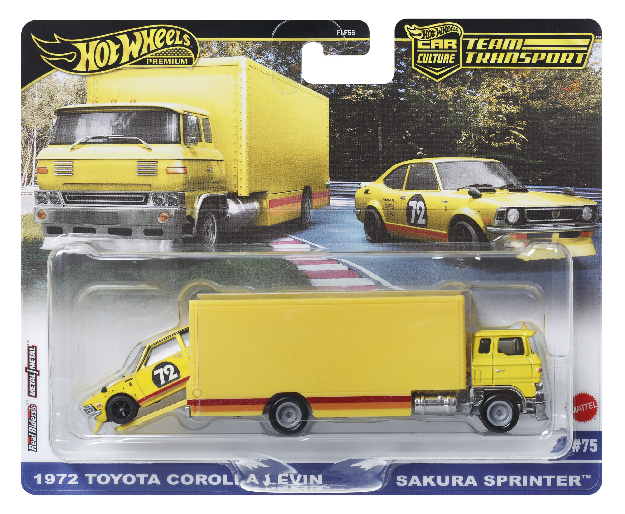 Jucării și Jocuri pentru copii - Hot wheels transportator sakura sprinter cu masinuta toyota corolla levin scara 1 la 64 copii cu varsta peste 3 ani