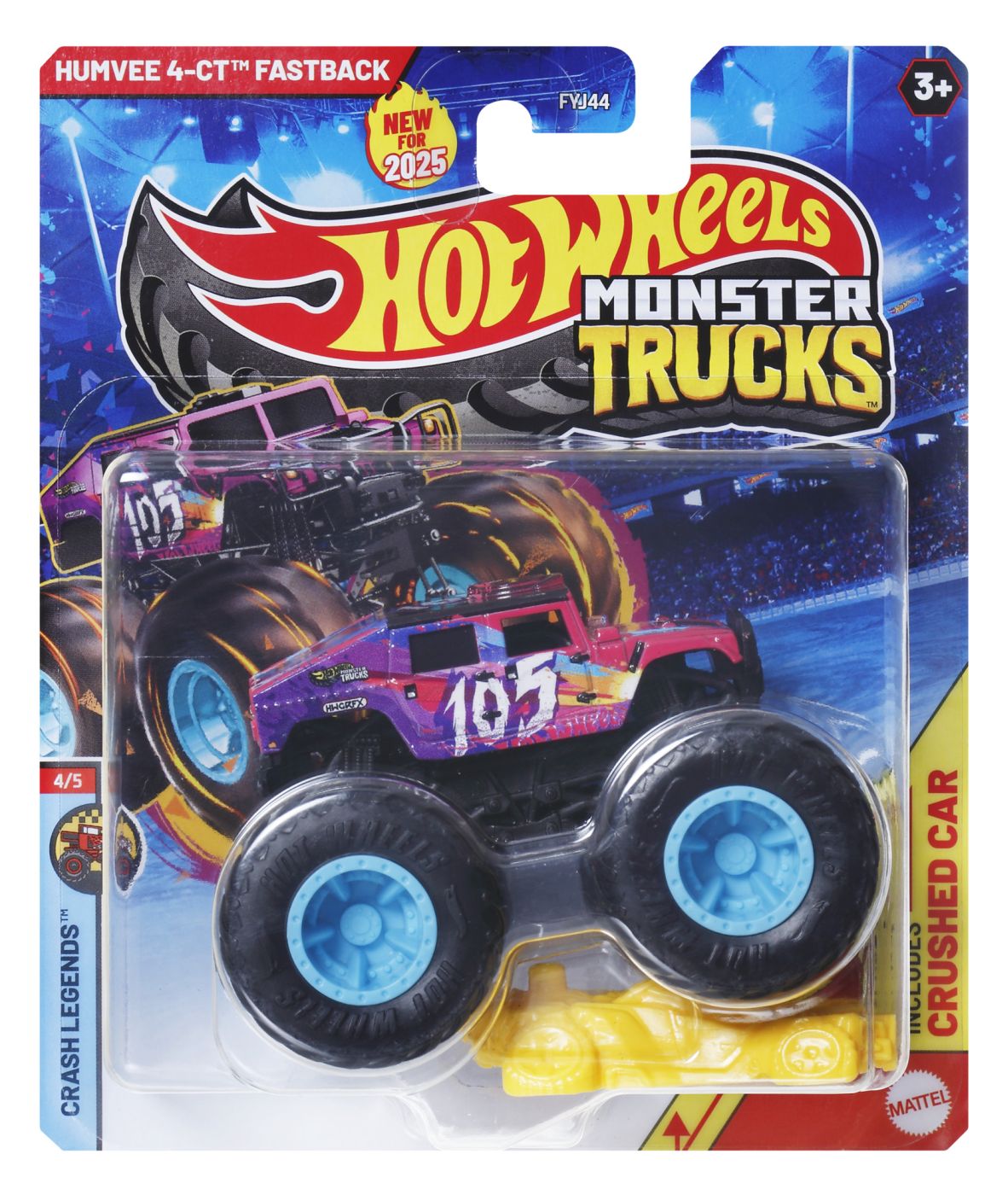 Jucării și jocuri - HOT WHEELS MONSTER TRUCK MASINUTA HUMVEE 4-CT FASTBACK SCARA 1:64