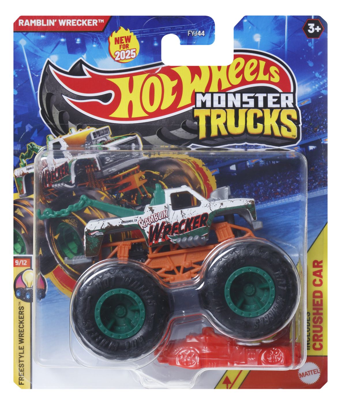 Jucării și jocuri - HOT WHEELS MONSTER TRUCK MASINUTA RAMBLIN WRECKER SCARA 1:64