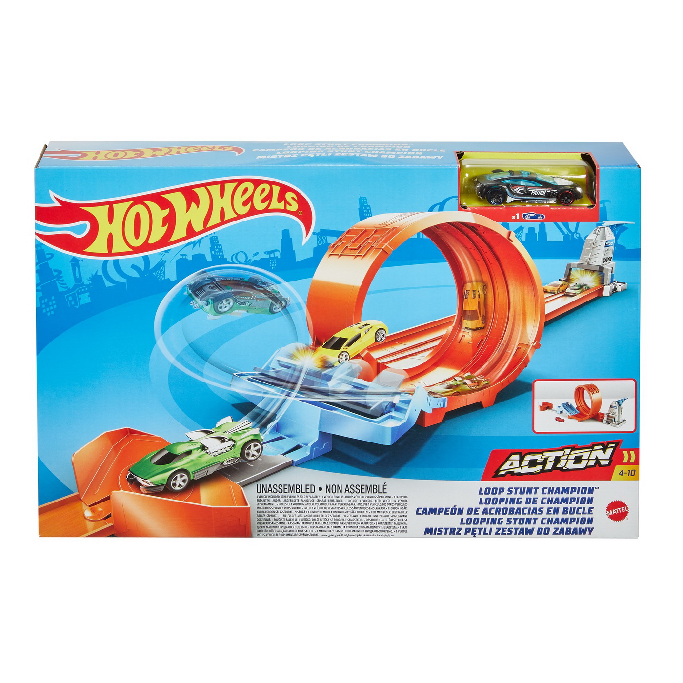 Jucării și jocuri - HOT WHEELS CIRCUIT RAPID CU LANSATOR PENTRU CASCADORII SI MASINUTA EXCLUSIVA