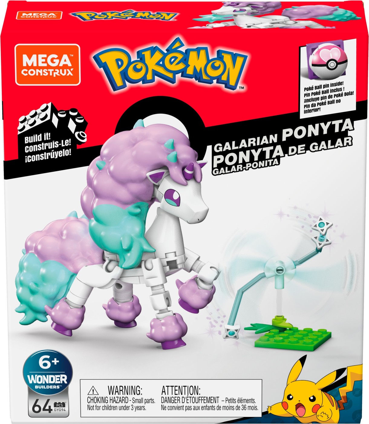 Jucării și jocuri - POKEMON MEGA CONSTRUX GALARIAN PONYTA
