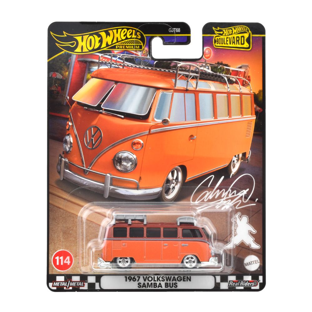 Jucării și jocuri - HOT WHEELS PREMIUM BOULEVARD MASINUTA METALICA VOLKSWAGEN SAMBA BUS SCARA 1:64