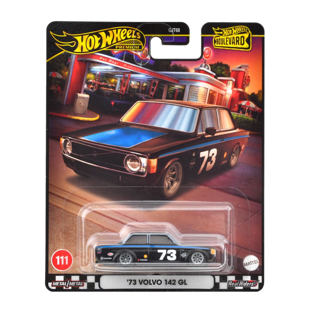 Jucării și jocuri - HOT WHEELS PREMIUM BOULEVARD MASINUTA METALICA VOLVO 142 GL SCARA 1:64