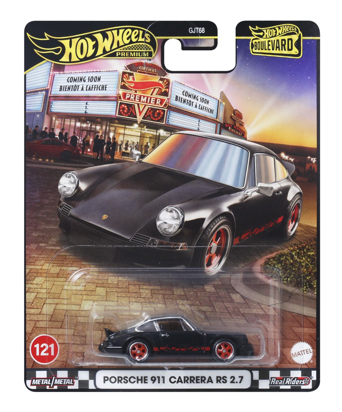 Jucării și jocuri - HOT WHEELS PREMIUM BOULEVARD MASINUTA METALICA PORSCHE 911 CARRERA RS 2.7 SCARA 1:64