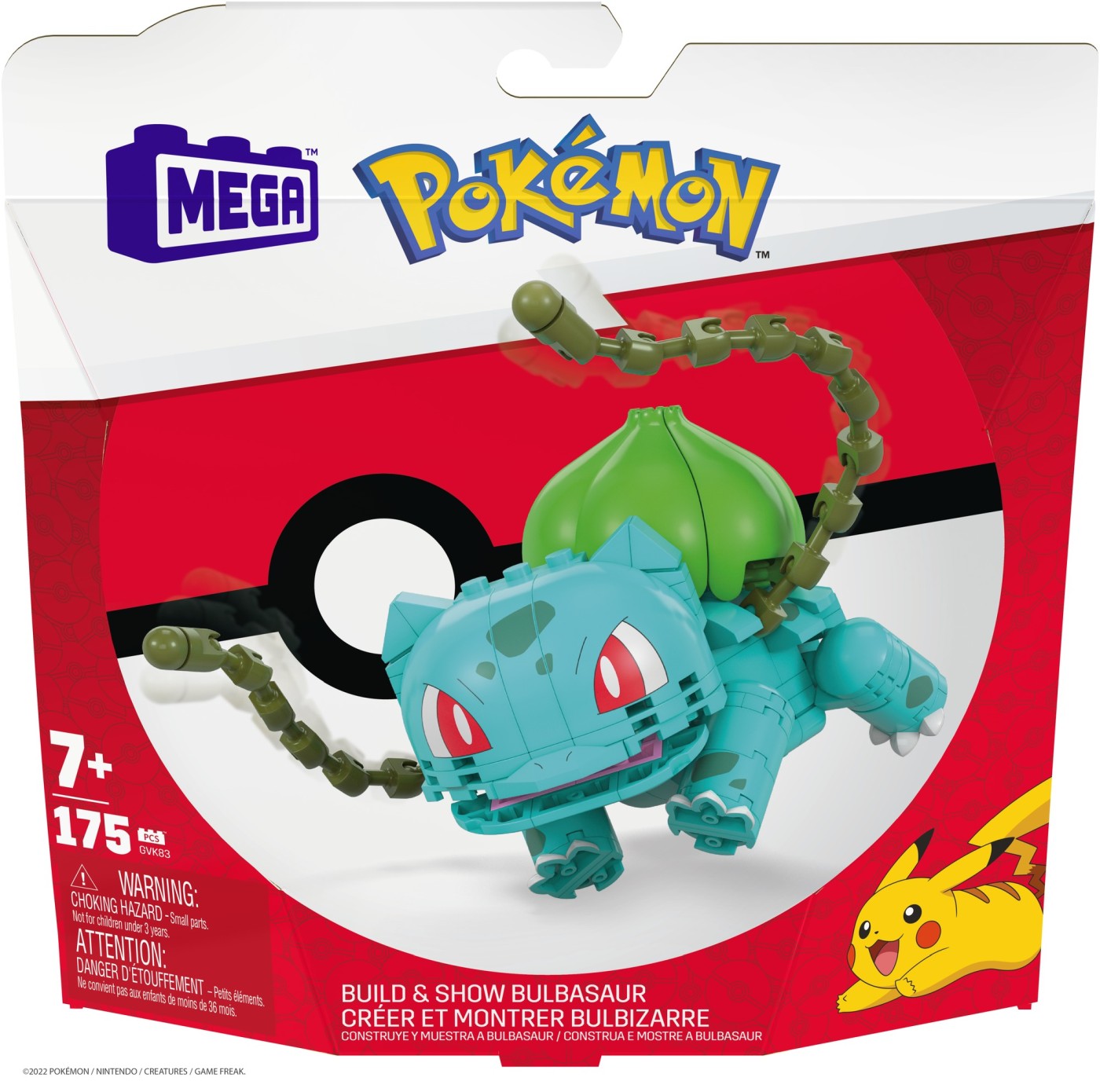 Jucării și jocuri - POKEMON MEGA CONSTRUX SET DE CONSTRUCTIE BULBASAUR