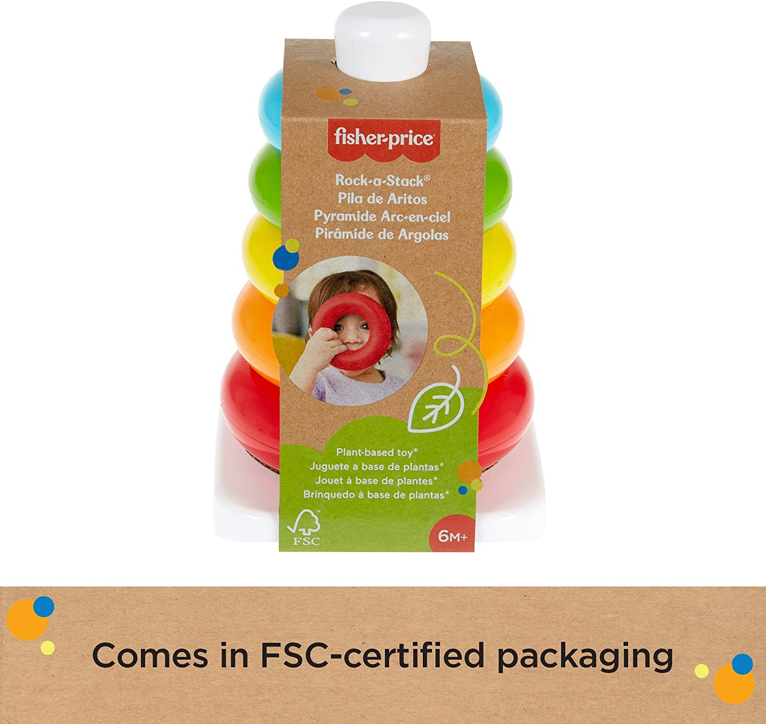 Jucării pentru bebeluși - FISHER PRICE CONSTRUIESTE PIRAMIDA