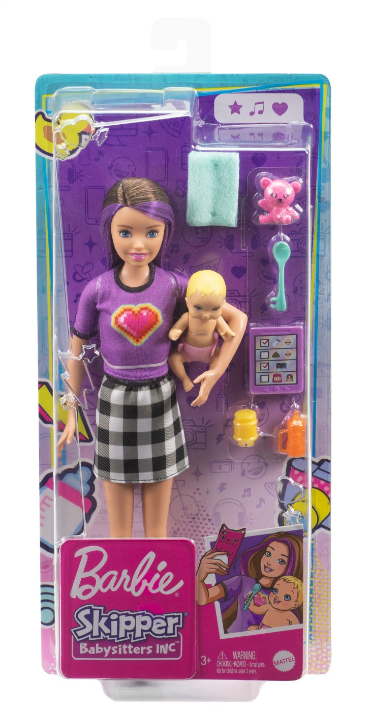 Jucării și jocuri - BARBIE PAPUSA SKIPPER FIRST JOBS BABYSITTER PAPUSA SATENA