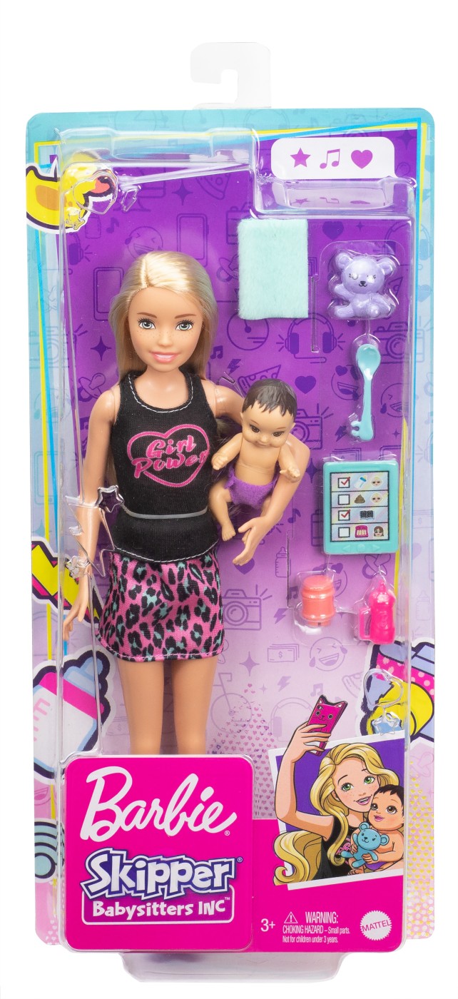 Jucării și jocuri - BARBIE PAPUSA SKIPPER FIRST JOBS BABYSITTER PAPUSA BLONDA