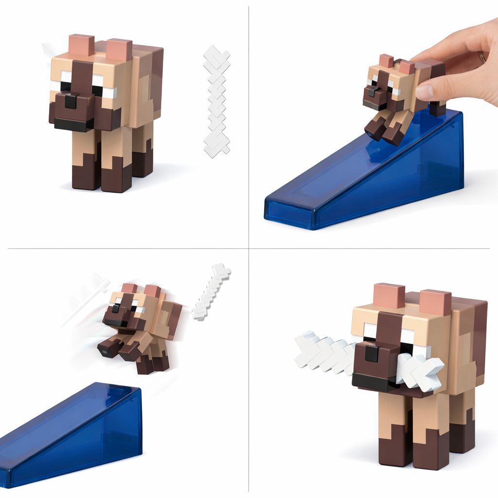 Minecraft craft a block figurina lup 8cm copii cu varsta peste 6 ani [4]