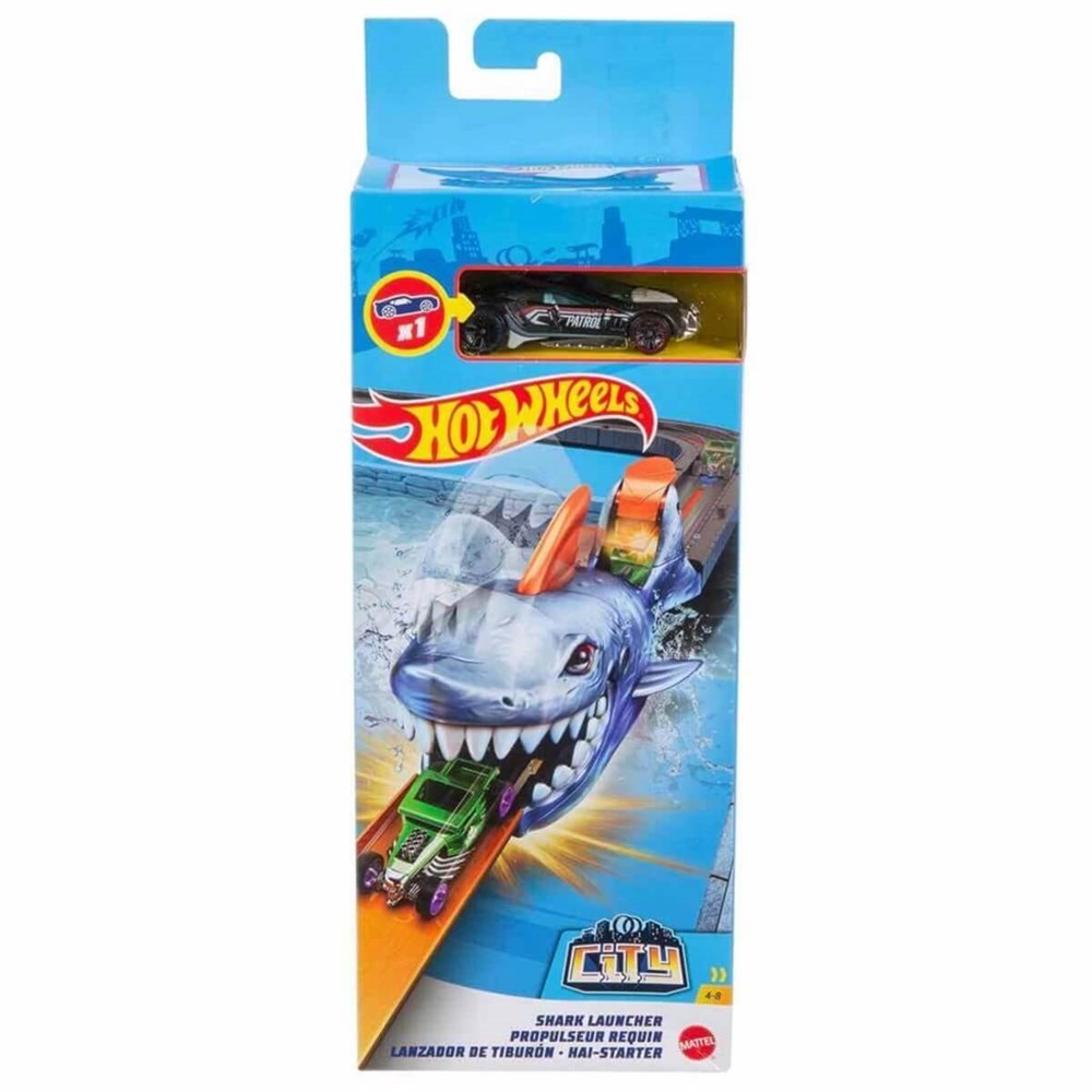 Jucării și jocuri - HOT WHEELS GAMA CITY SHARK LANSATOR