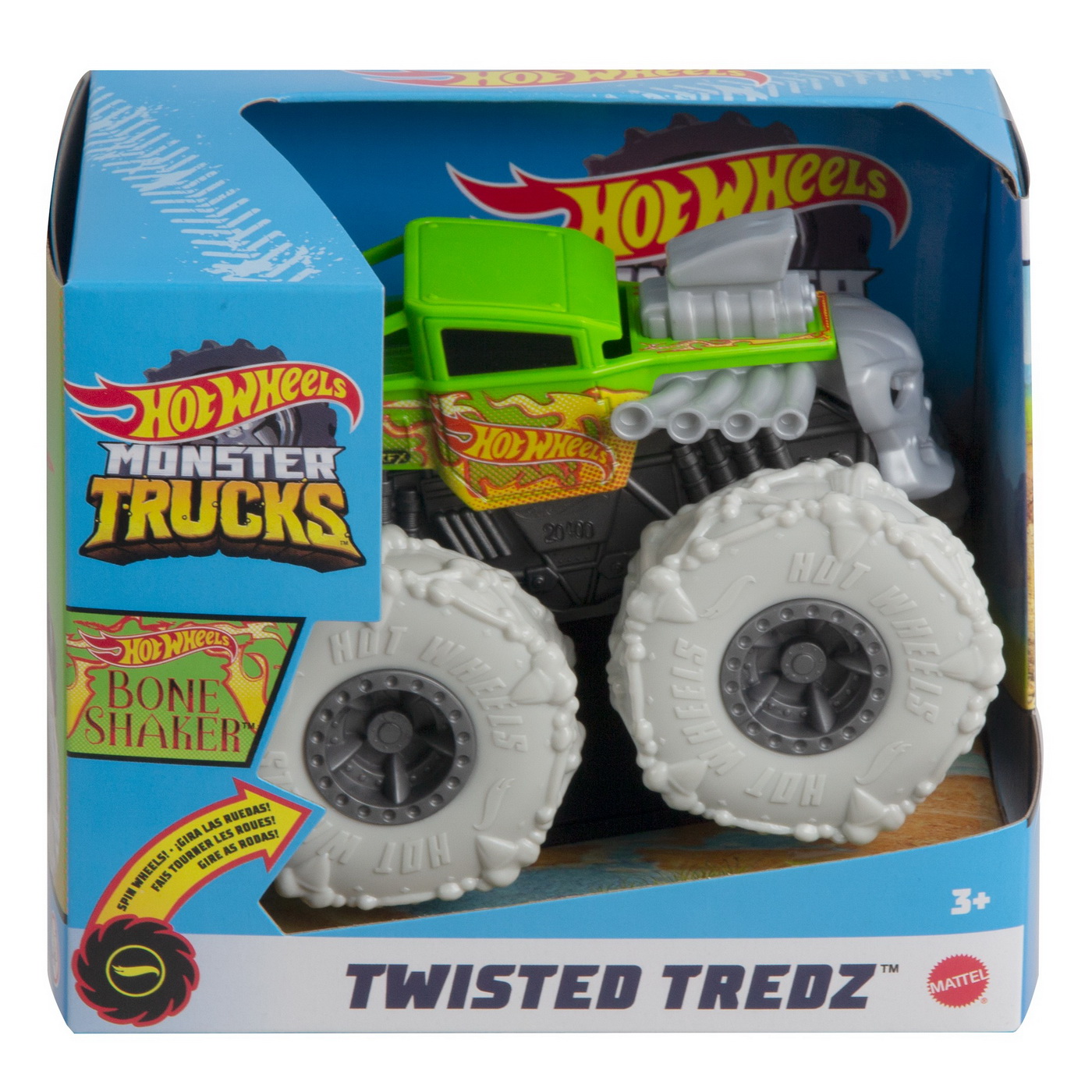 Jucării și jocuri - HOT WHEELS MONSTER TRUCK MASINUTA TWISTER TREDZ BONE SHAKER SCARA 1:43