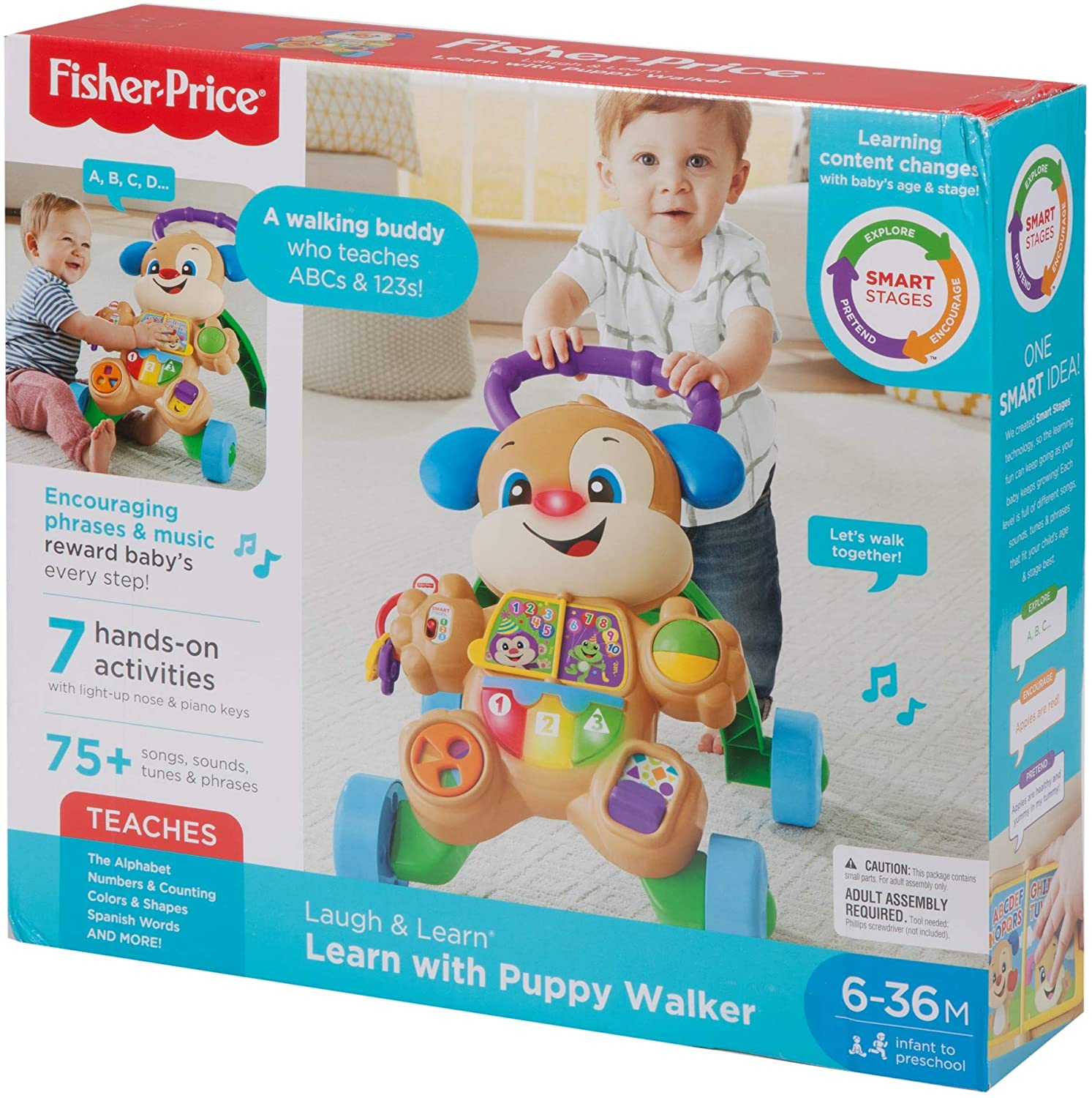 Jucării pentru bebeluși - FISHER PRICE ANTEMERGATOR CATELUSUL INTERACTIV IN LIMBA ROMANA
