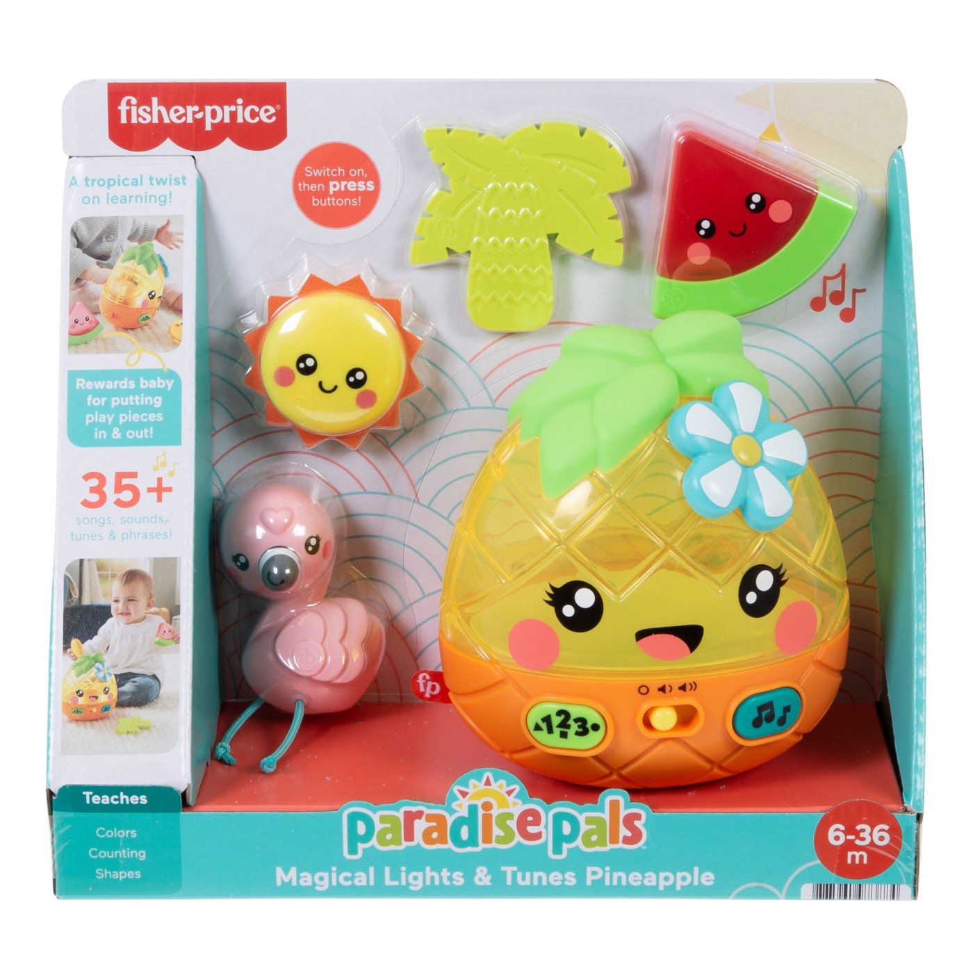 Jucării și jocuri - FISHER PRICE ANANAS CU SUNETE SI LUMINI