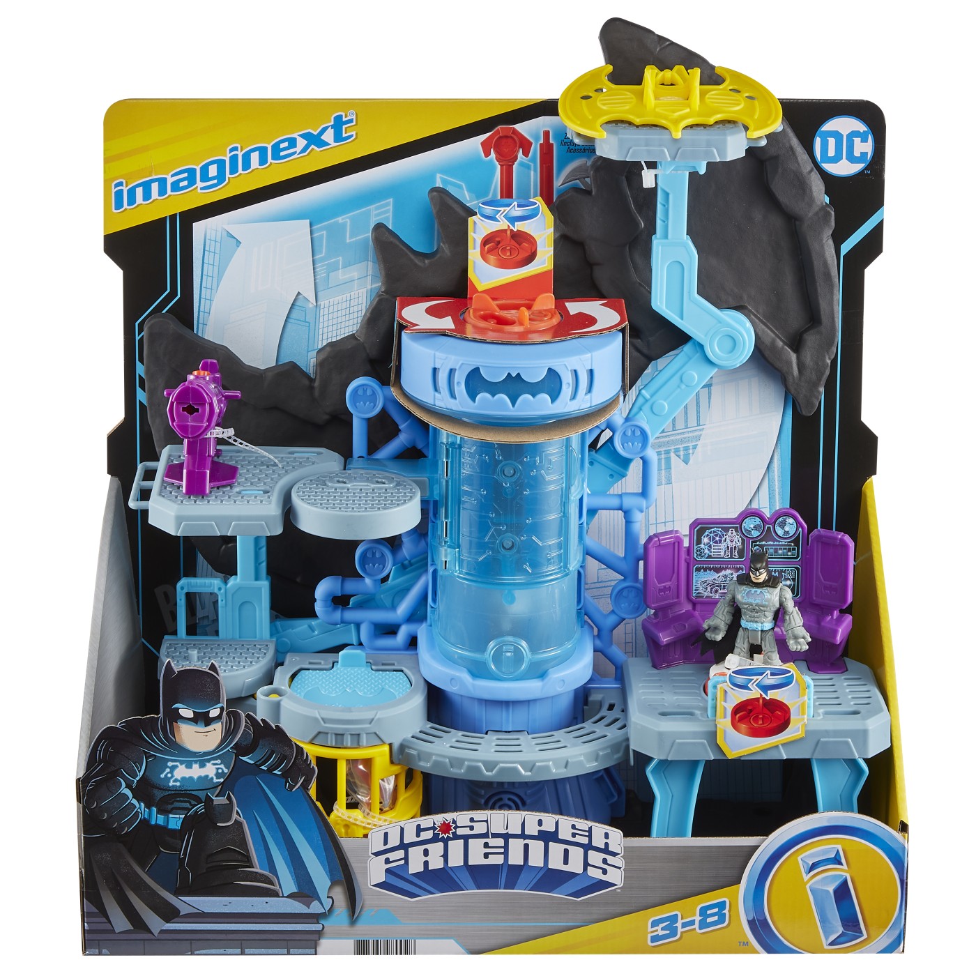 Jucării și jocuri - FISHER PRICE IMAGINEXT DC SUPER FRIENDS SET BAT TECH BATCAVE