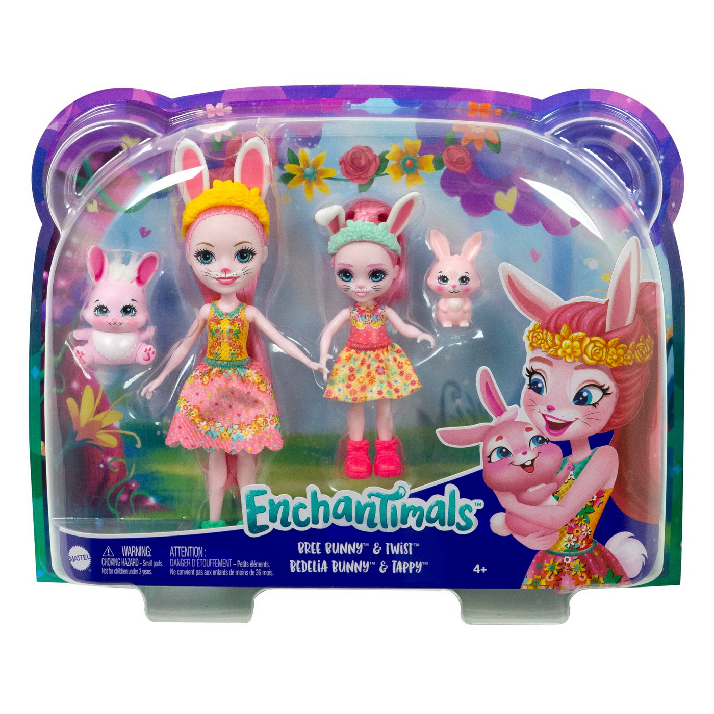 Jucării și jocuri - ENCHANTIMALS SET PAPUSI SURORI SI ANIMALUTELE LOR  BREE BUNNY SI TWIST SI BEDELIA BUNNY SI TAPPY