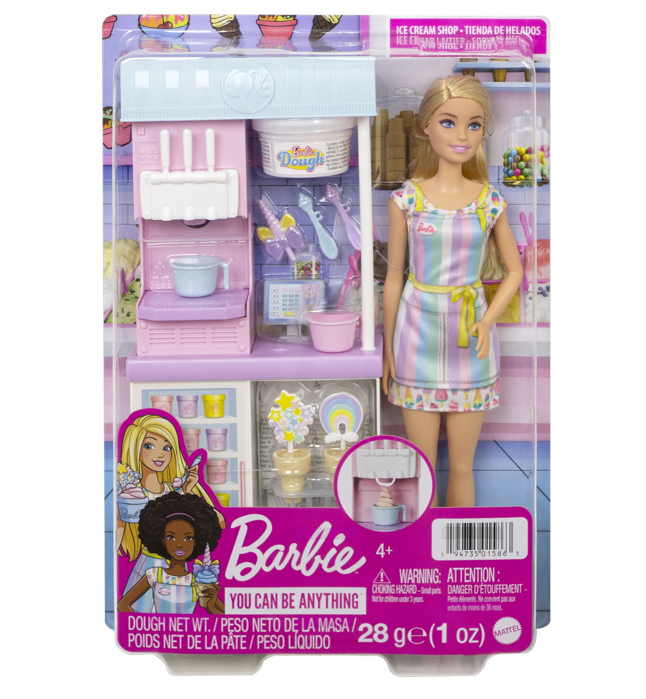 Jucării și jocuri - BARBIE SET DE JOACA MAGAZINUL DE INGHETATA