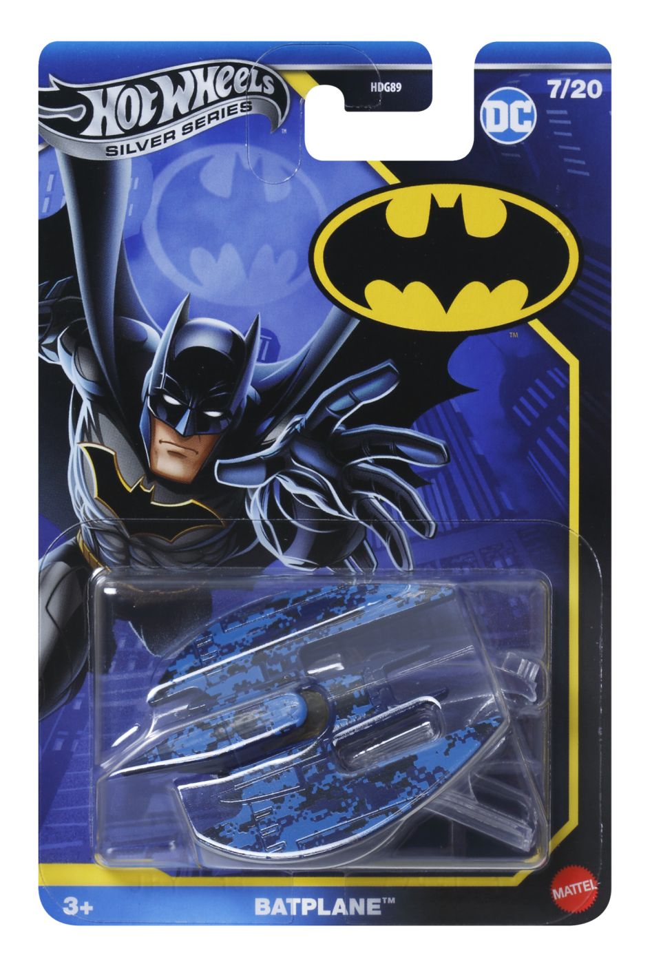 HOT WHEELS MASINA METALICA TEMATICA BATMAN BATPLANE SCARA 1 LA 64