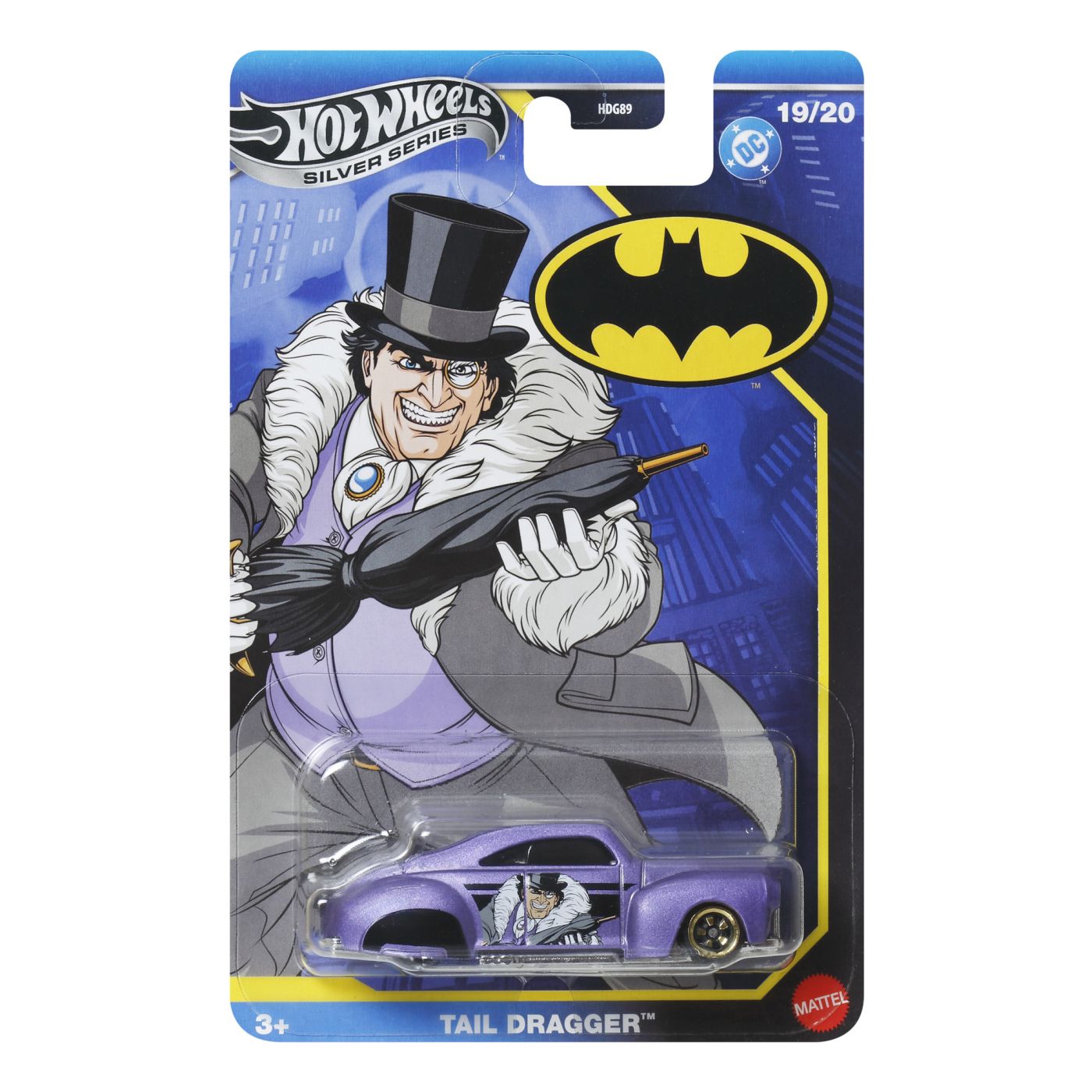 Jucării și jocuri - HOT WHEELS MASINA METALICA TEMATICA BATMAN TAIL DRAGGER SCARA 1 LA 64