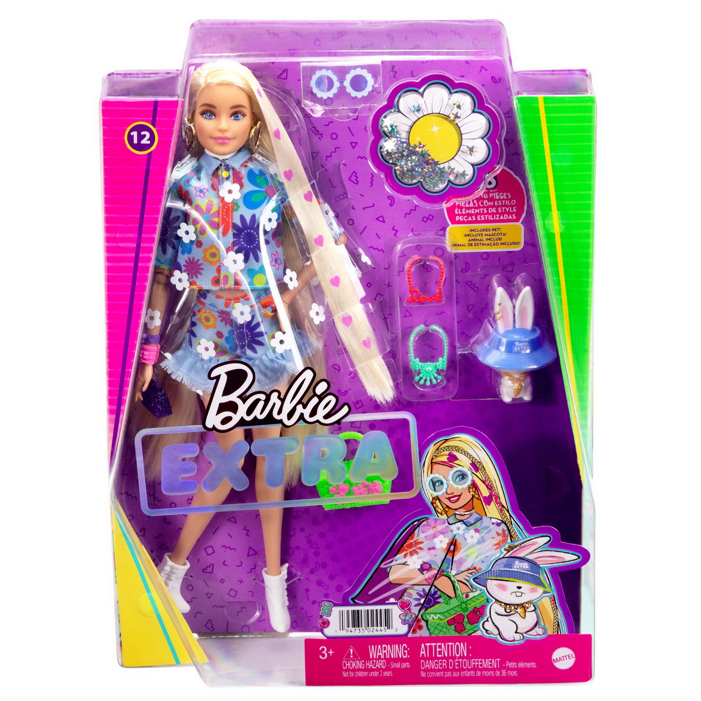 Jucării și jocuri - PAPUSA BARBIE EXTRA FLOWER POWER