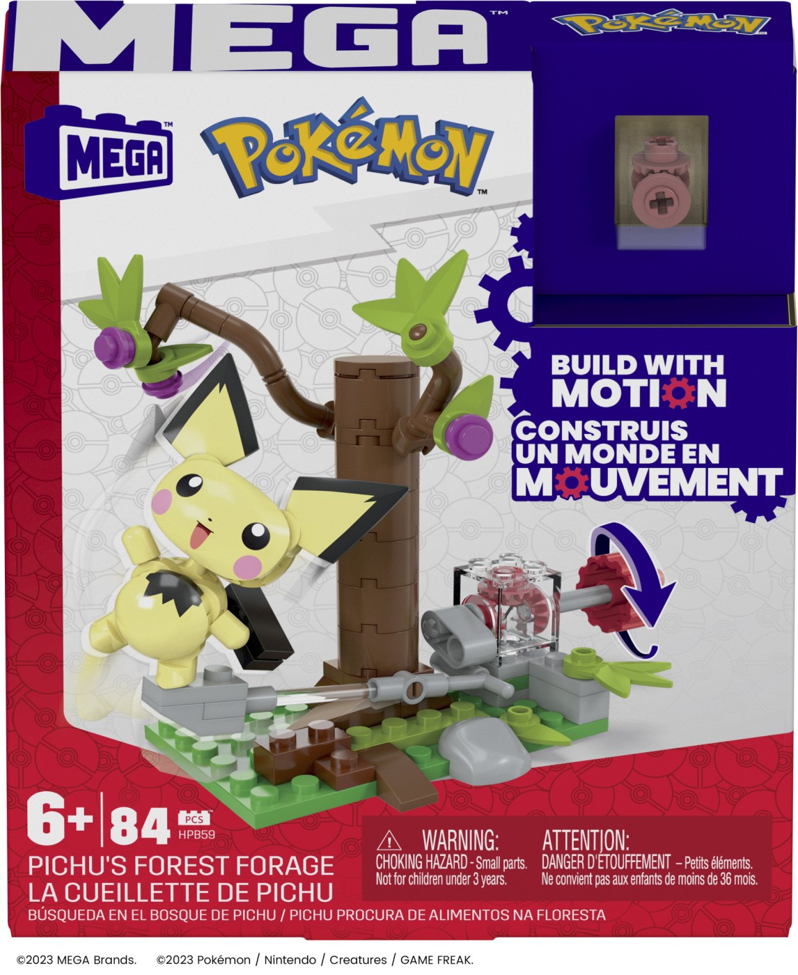 Jucării și jocuri - POKEMON MEGA SET DE CONSTRUCTIE FORAJELE FORESTIERE ALE LUI PICHU