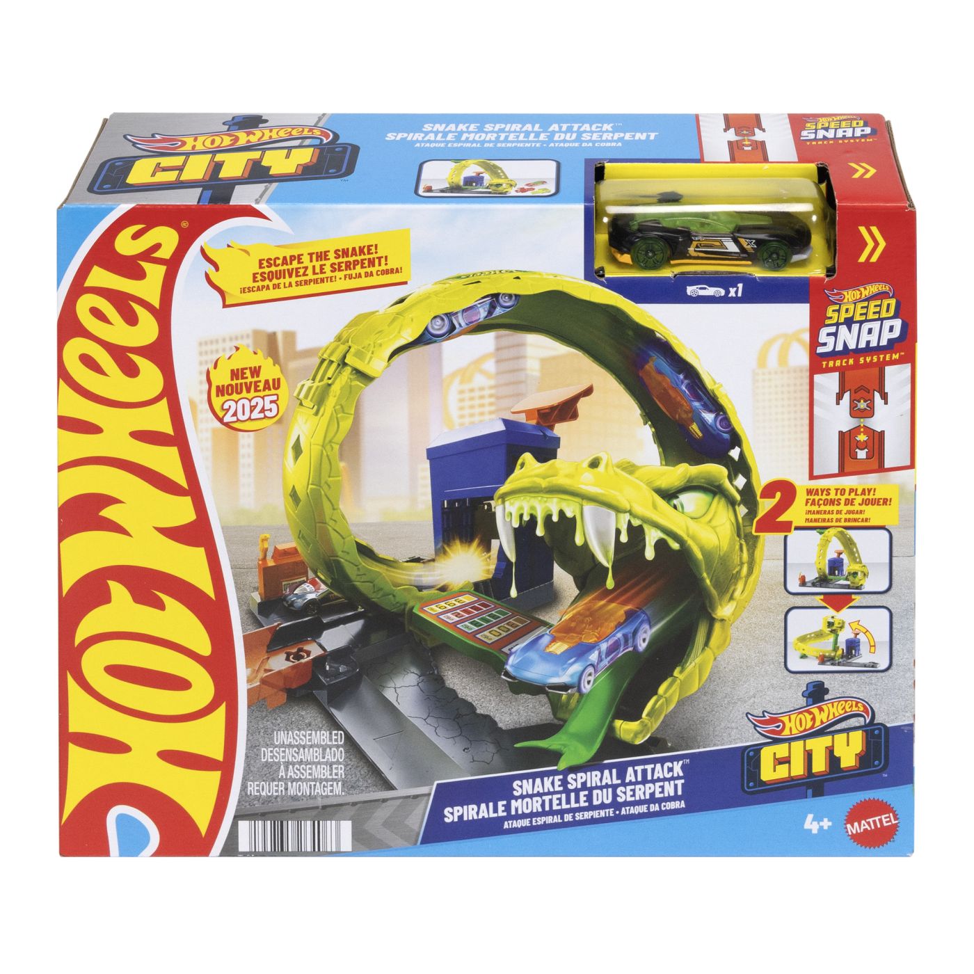 Jucării și jocuri - HOT WHEELS CITY PISTA ATACUL SPIRAL AL SARPELUI