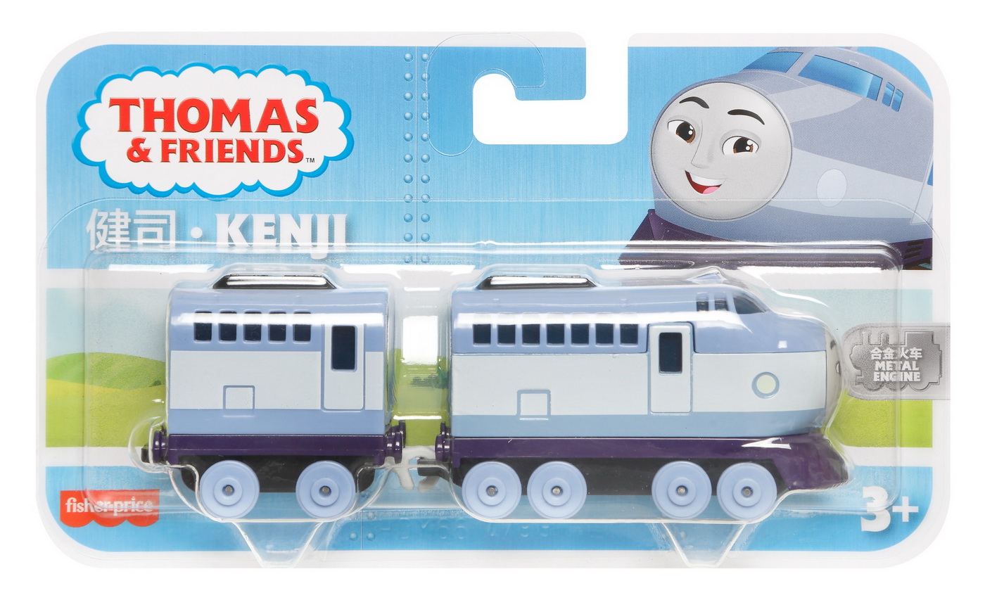 Jucării și jocuri - THOMAS LOCOMOTIVA CU VAGON PUSH ALONG KENJI