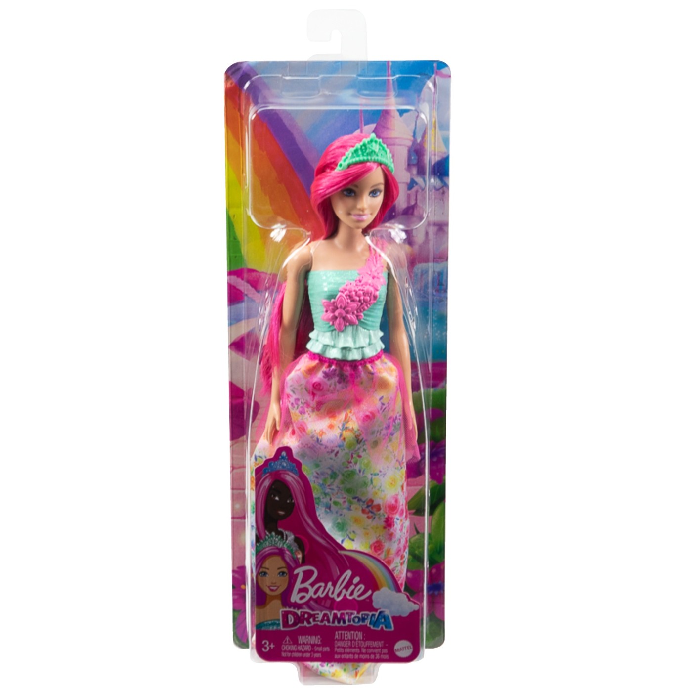 Jucării și jocuri - BARBIE DREAMTOPIA PAPUSA PRINTESA CU PAR ROZ