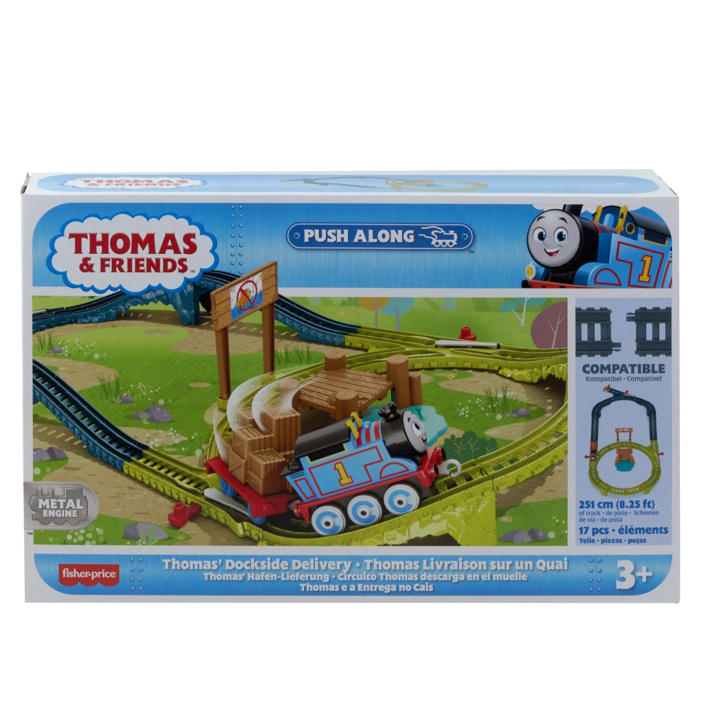 Jucării și jocuri - THOMAS SET DE JOACA CU LOCOMOTIVA PUSH ALONG THOMAS SI ACCESORII