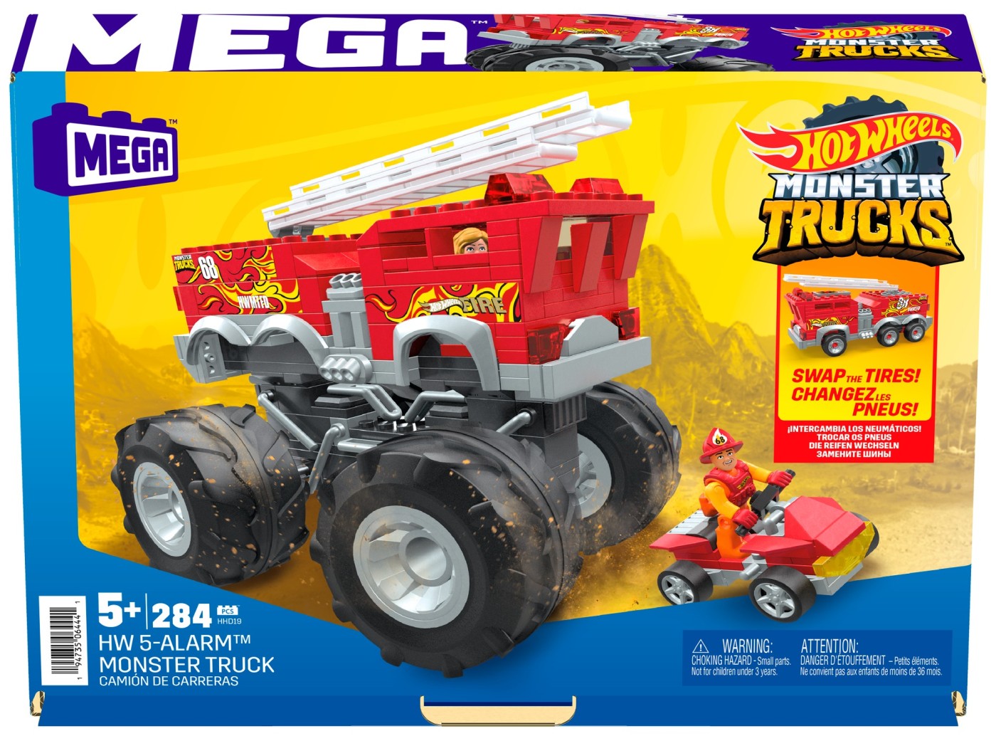 Jucării și jocuri - HOT WHEELS MONSTER TRUCK MEGA SET CONSTRUCTIE 5 ALARM