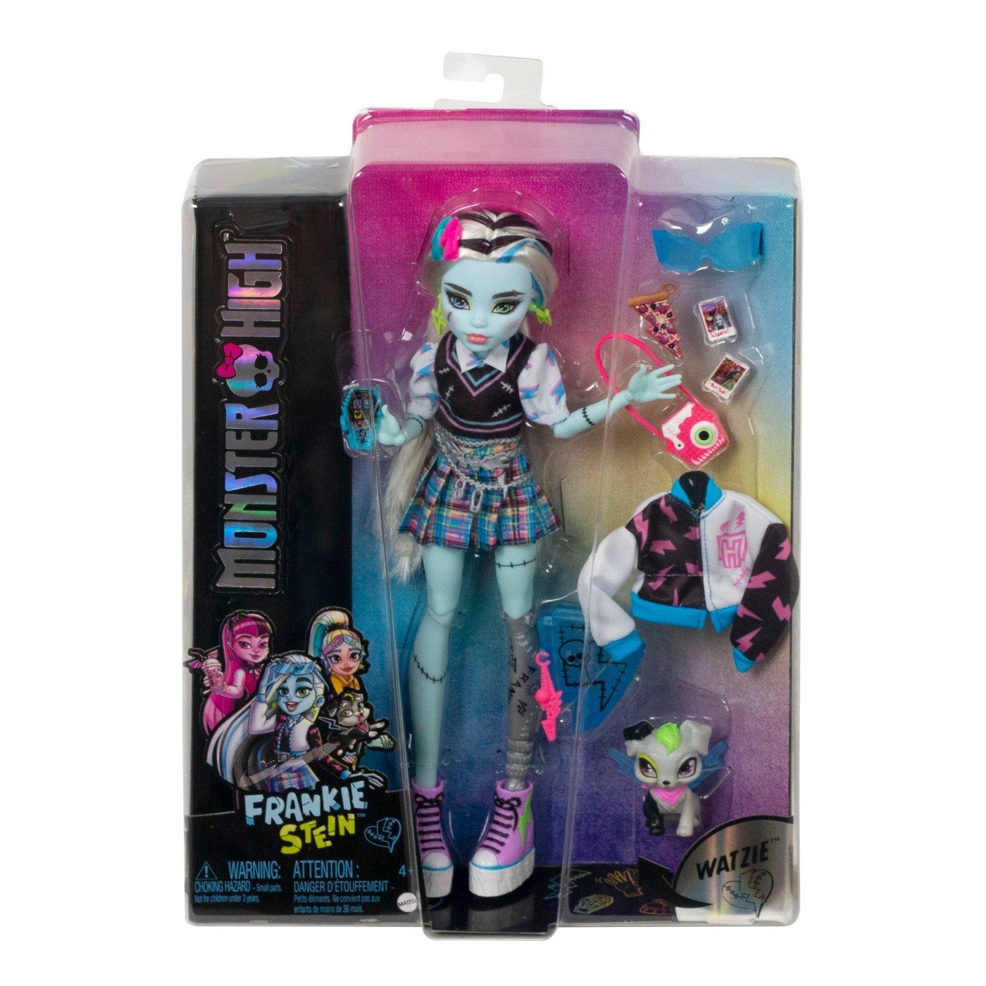 Jucării și jocuri - MONSTER HIGH PAPUSA FRANKIE STEIN CU ANIMALUT SI ACCESORII