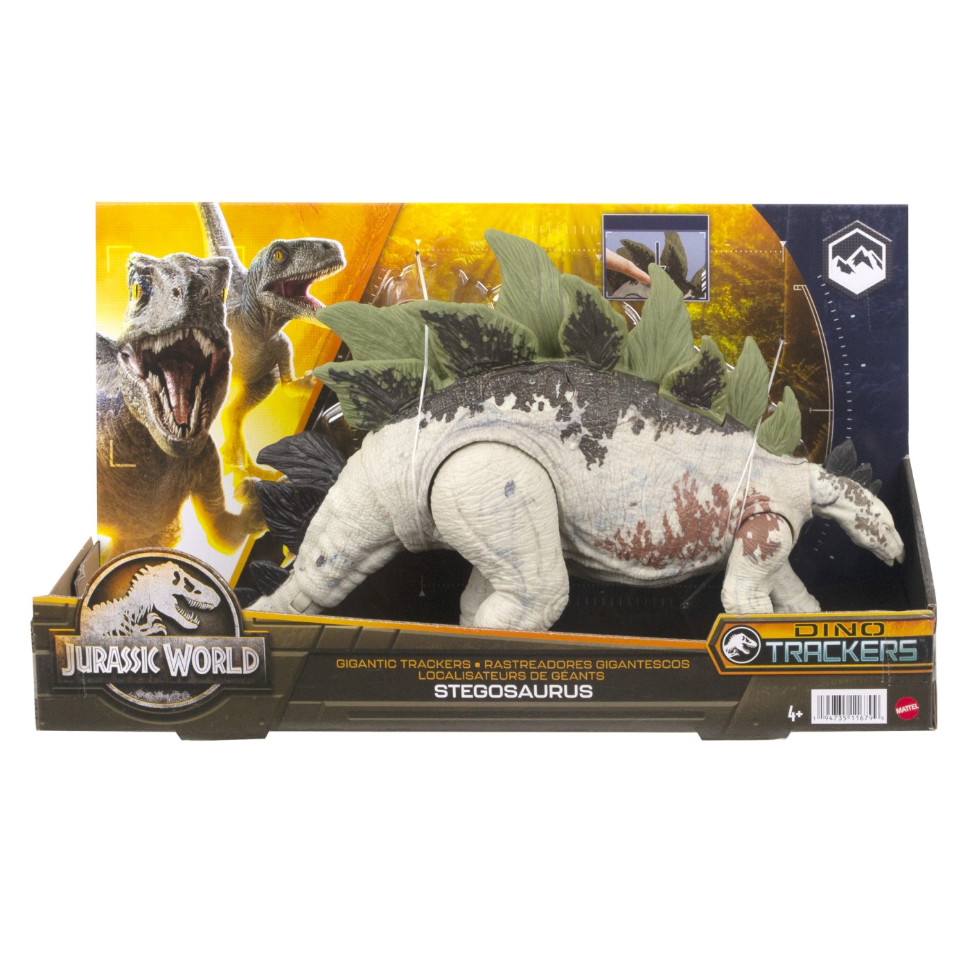 Jucării și jocuri - JURASSIC WORLD GIGANTIC TRACKERS DINOZAUR STEGOSAURUS