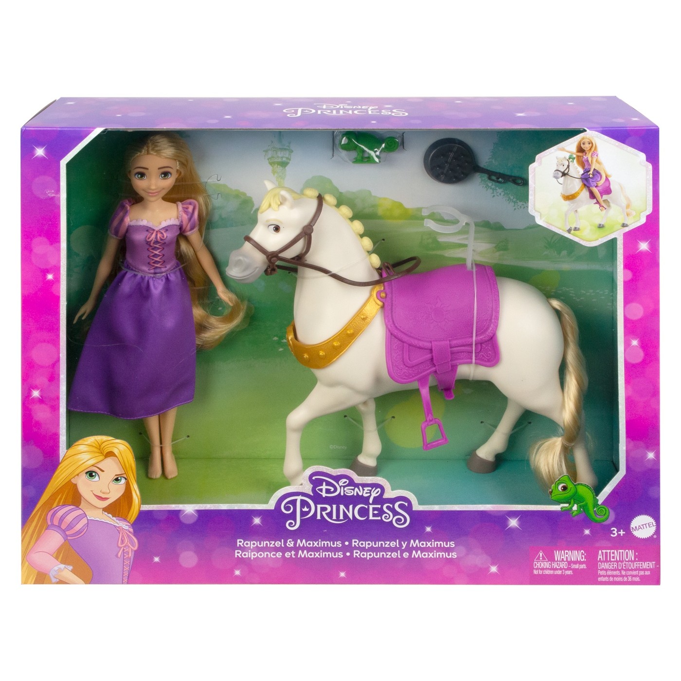 Jucării și jocuri - DISNEY PRINCESS SET PAPUSA RAPUNZEL SI CALUL MAXIMUS