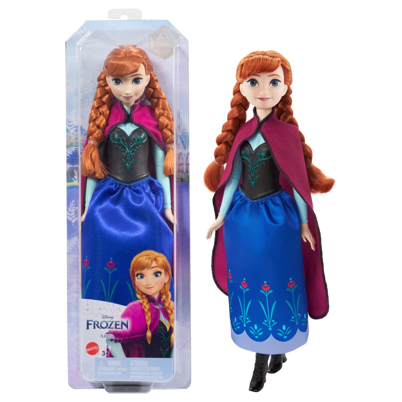 Jucării și jocuri - PAPUSA DISNEY FROZEN ANNA CU CODITE