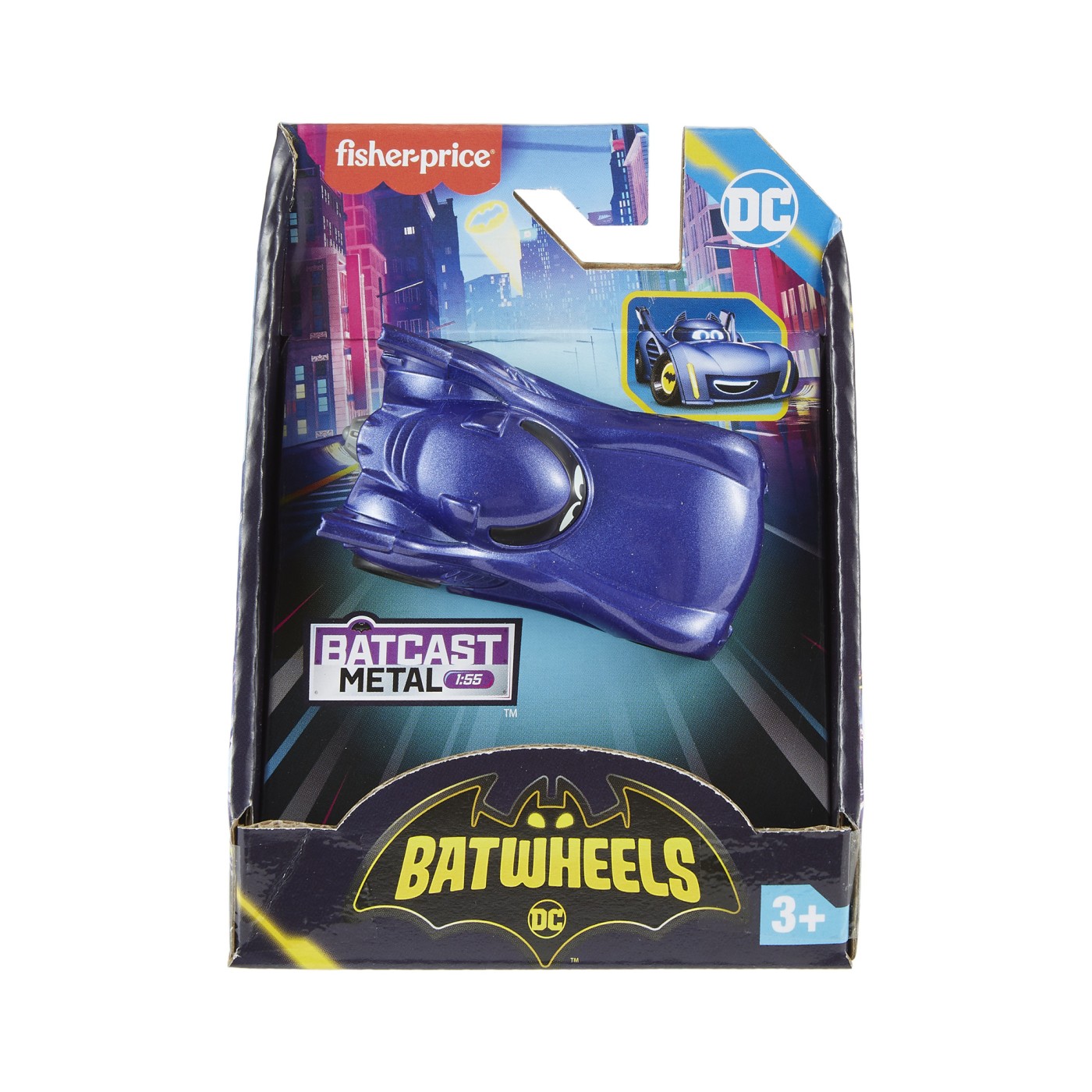 Jucării și jocuri - FISHER PRICE BATWHEELS MASINUTA METALICA BATMOBILE 1:55